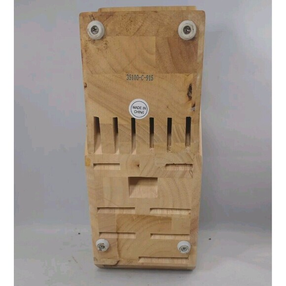 J.A. Henckels International 16 Slot Wood Knife Block 19622-C-100 Authentic - Picture 10 of 10